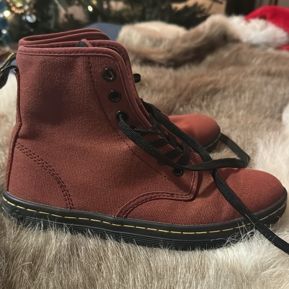 Dr Marten Burgundy shore ditch boots - Picture 4 of 6
